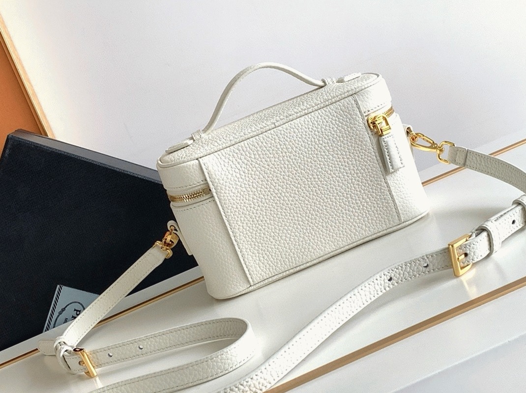 Prada Mini Vanity Bag Knockoff in White