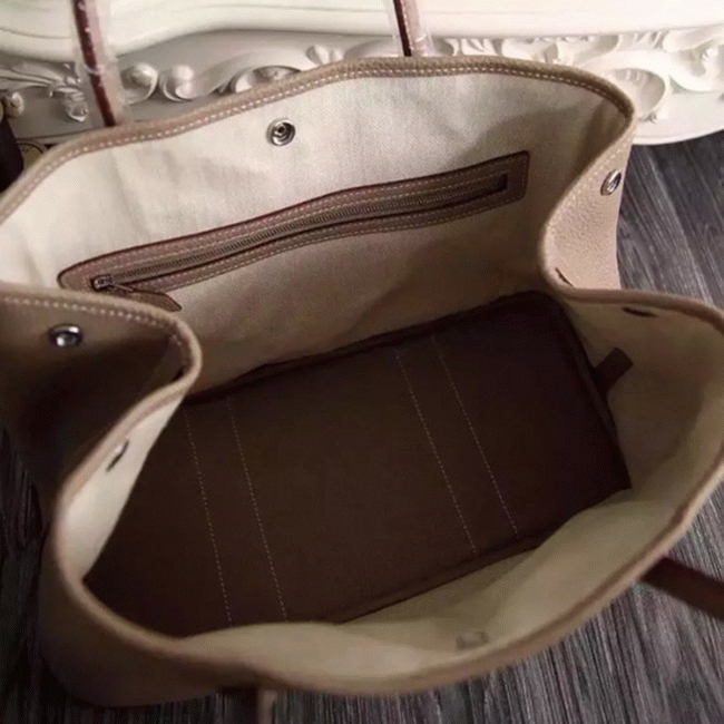 Grey Replica Hermes Garden Party 36cm Neutral-Tone Handbag