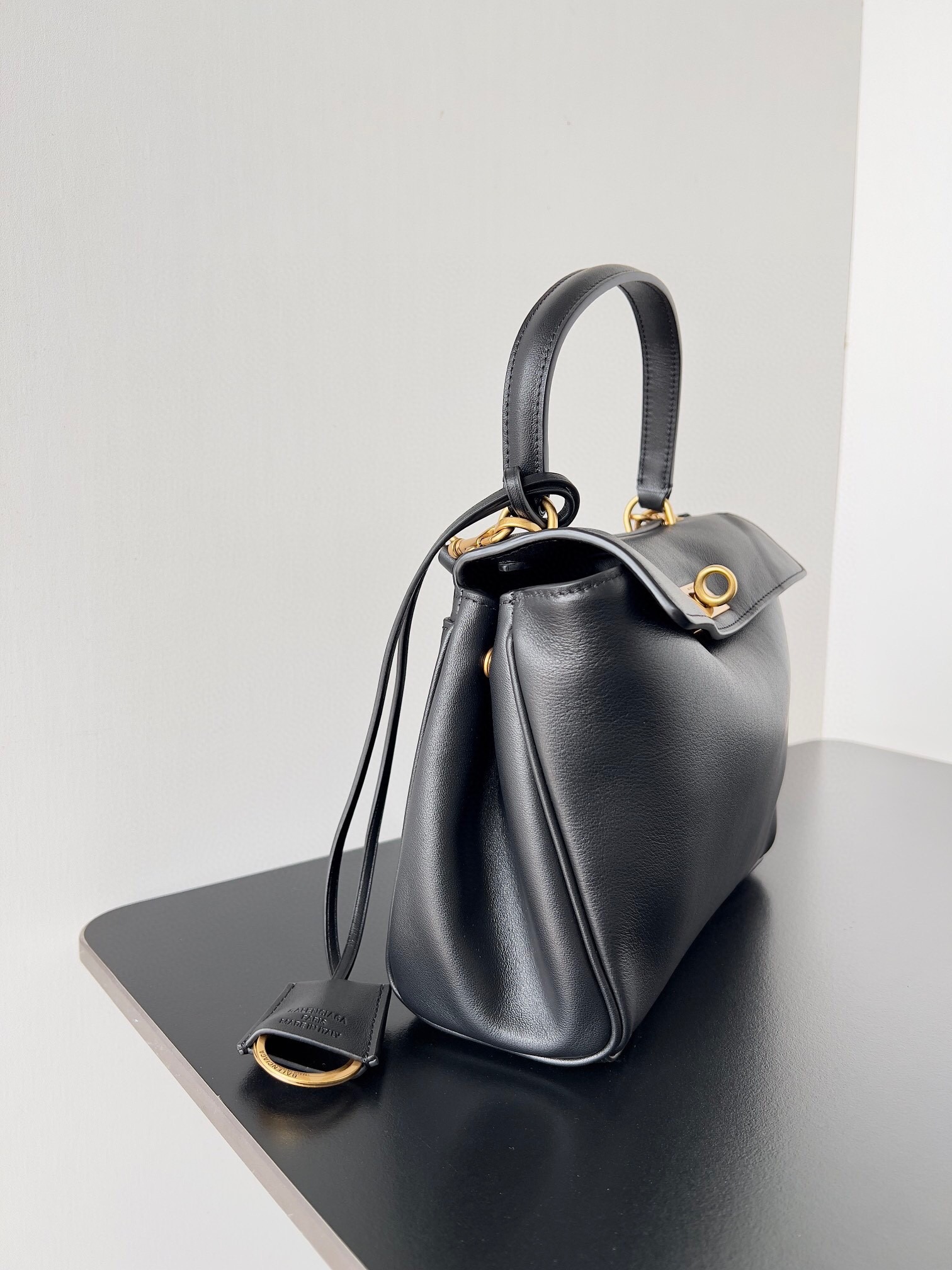 Knockoff Balenciaga Rodeo Mini Bag Black Calfskin