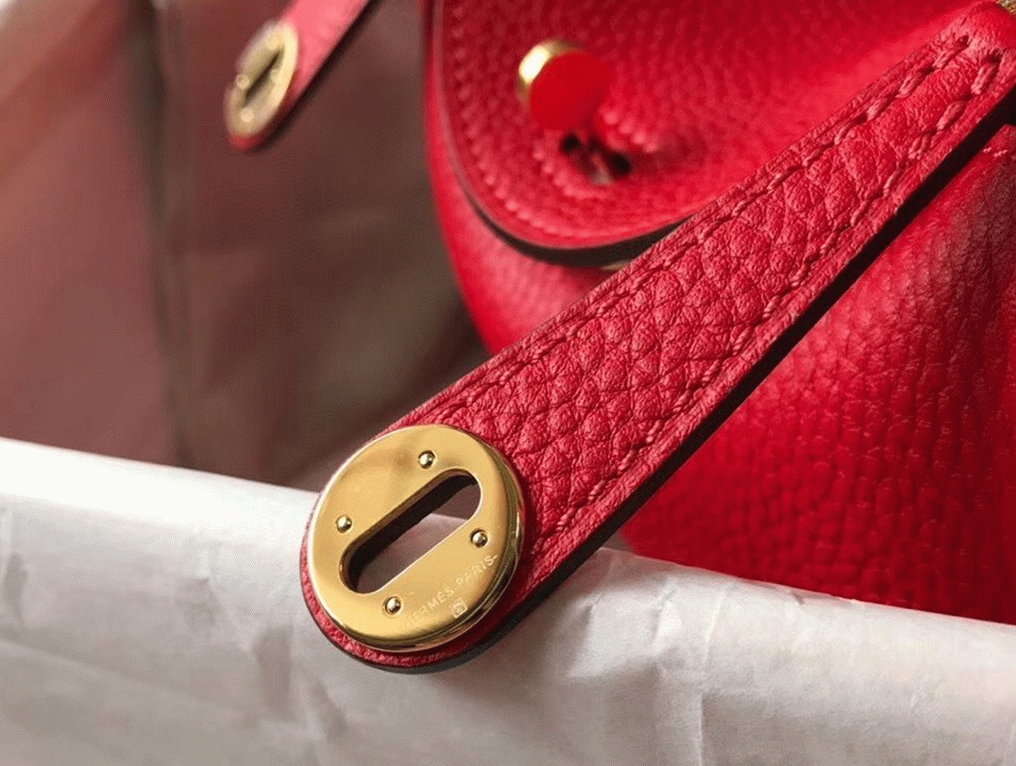 Fake designer Hermes Lindy Mini handbag in red
