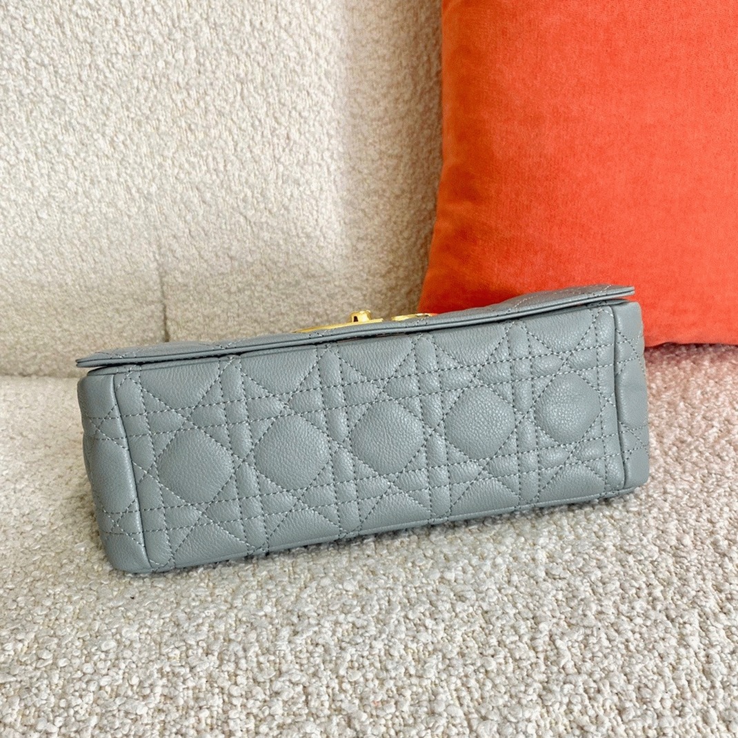 Dior Caro Medium Bag Knockoff in Grey