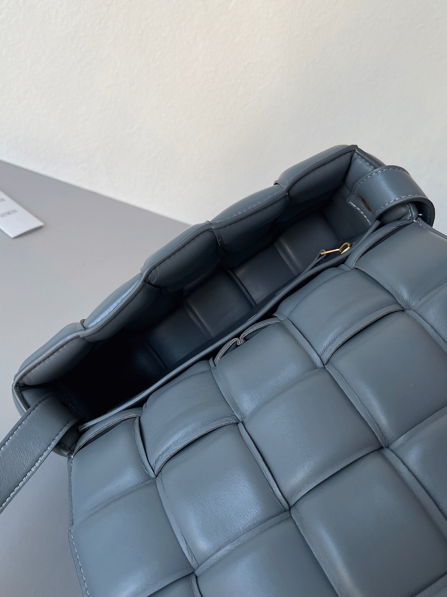 Top Quality Imitation Bottega Veneta Padded Cassette Bag In Thunder