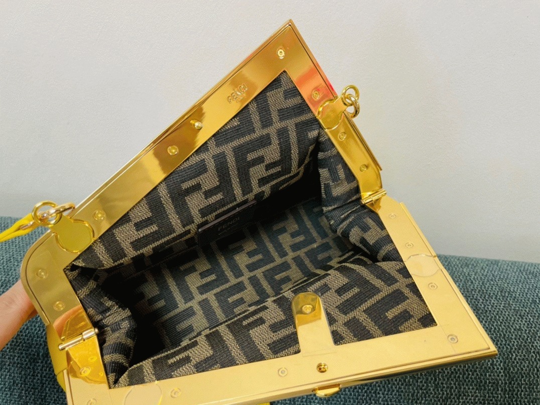 Top Quality Fake Fendi First Small Bag In Yellow