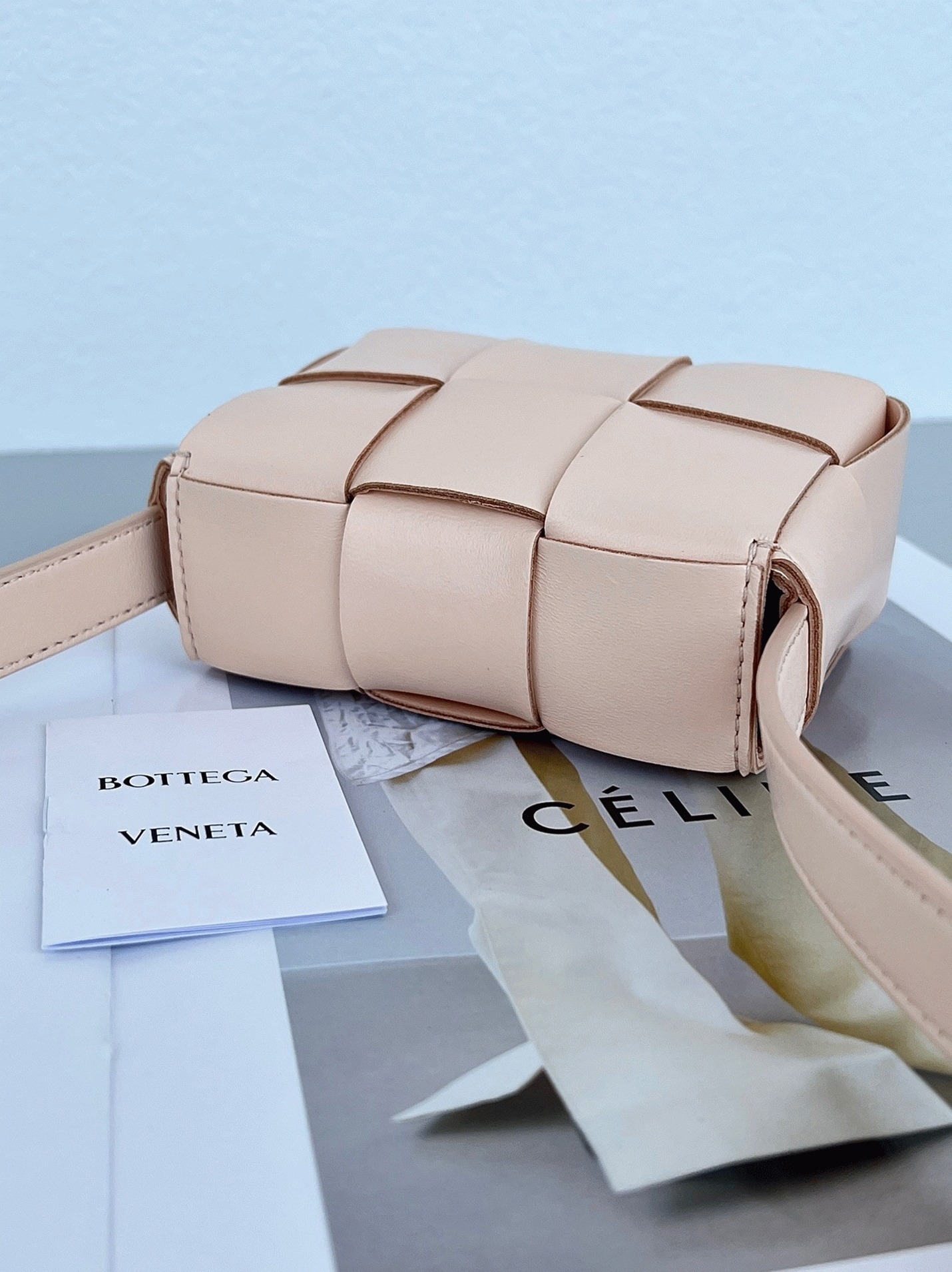 Top Quality Replica Bottega Veneta Candy Cassette Bag In Melon Washed
