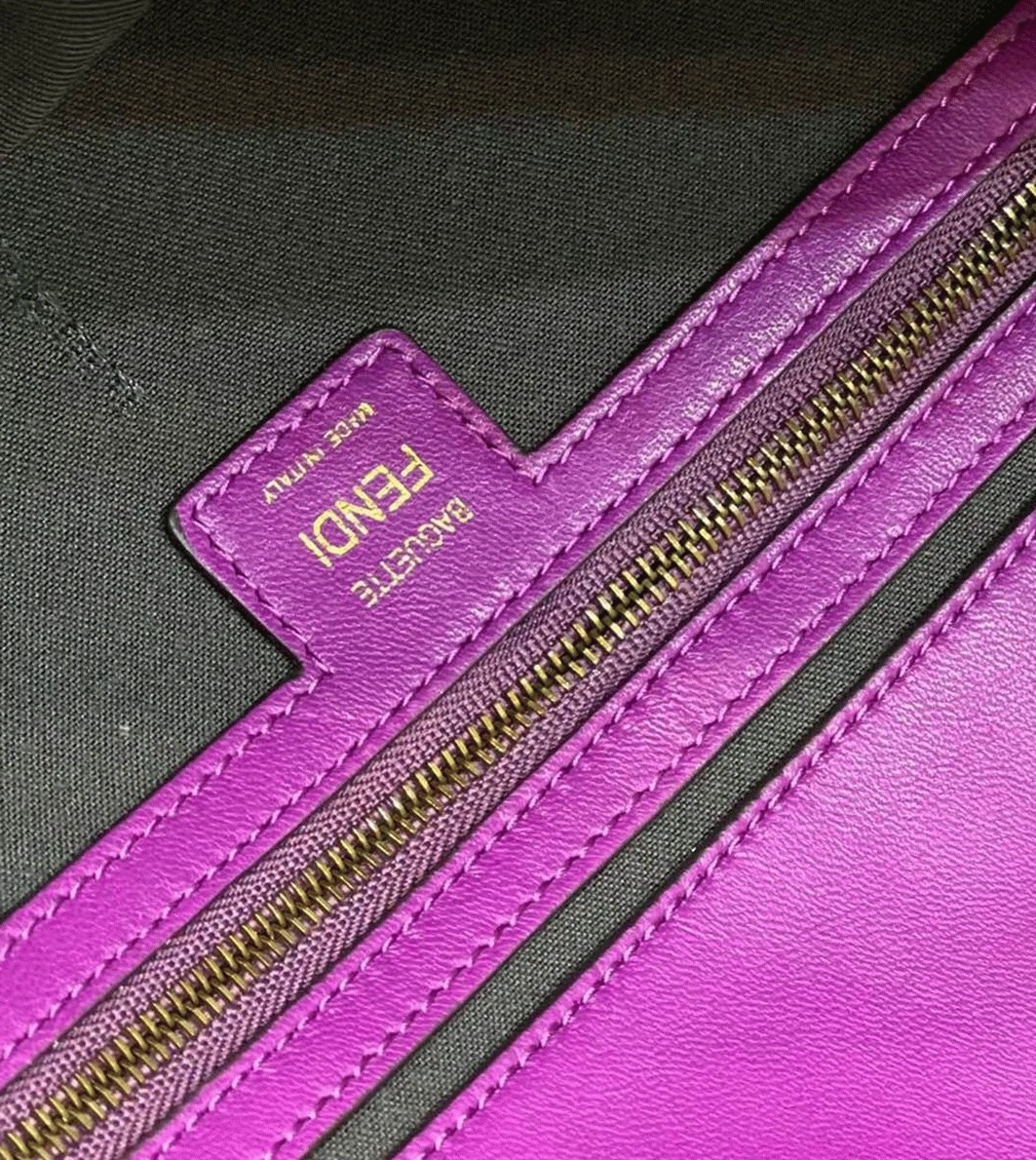 Top Quality Replica Fendi Large Baguette Bag In Purple FF