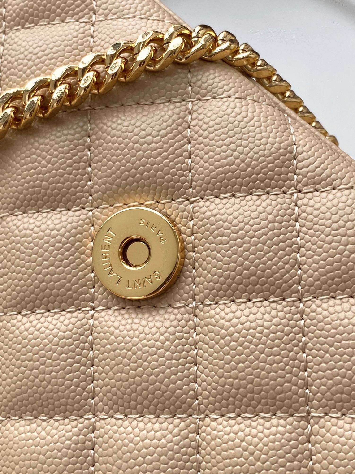 Fake Saint Laurent Envelope Small Bag Beige
