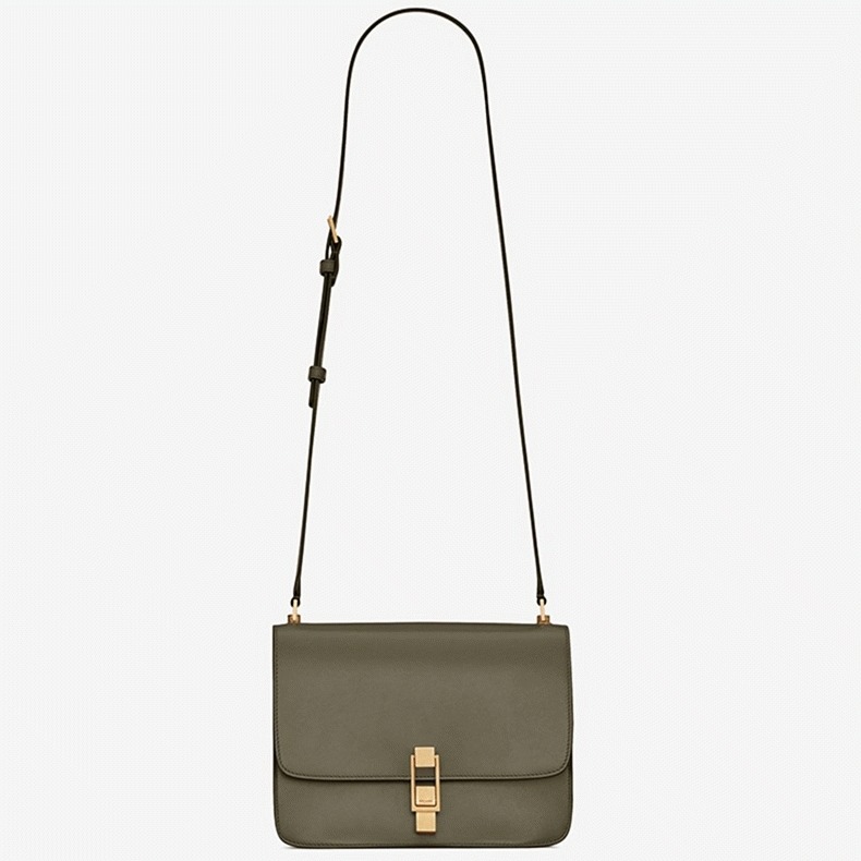 Fake Saint Laurent Le Carre Satchel Bag Olive