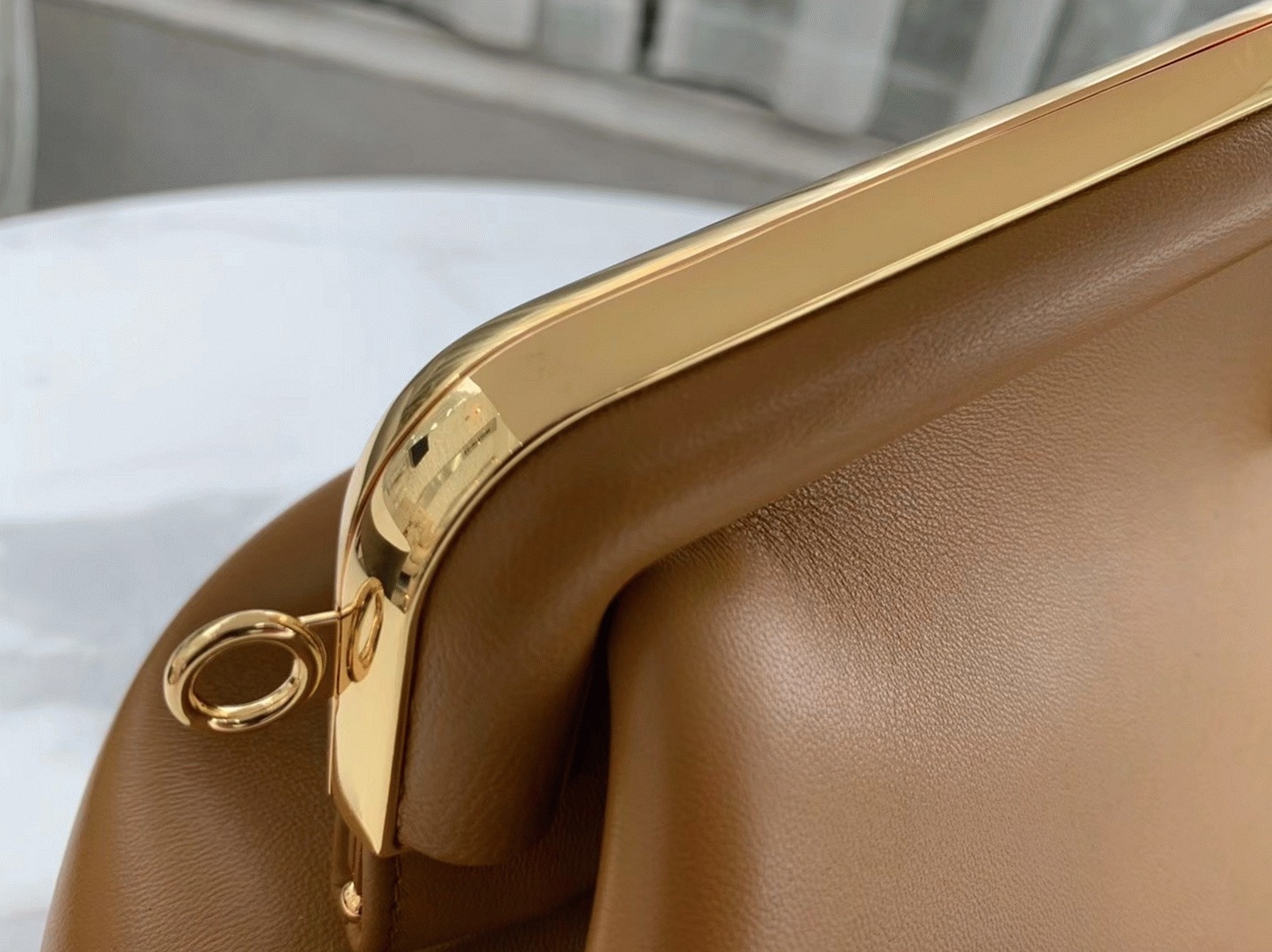 Top Quality Replica Fendi First Medium Bag In Brown Nappa Leather