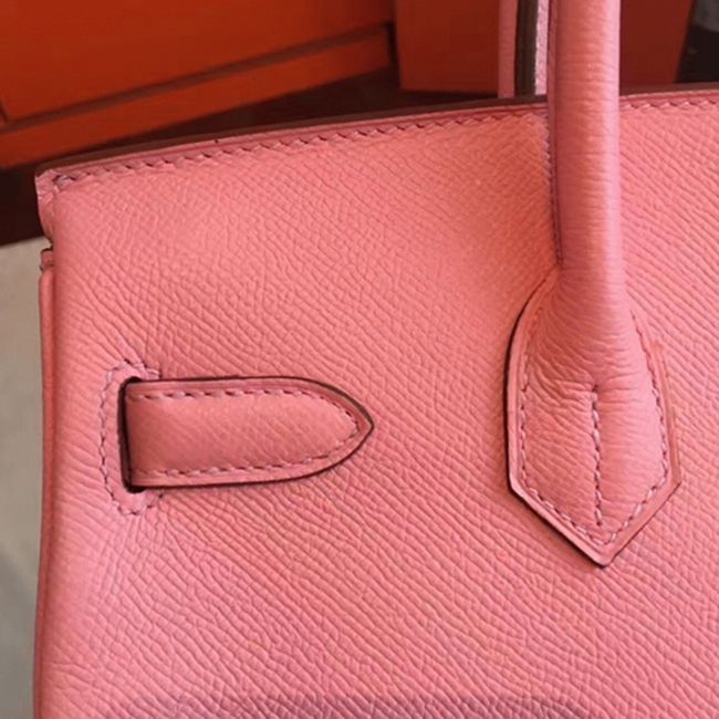 Pink Handmade Imitation Hermes Birkin 30cm Tote