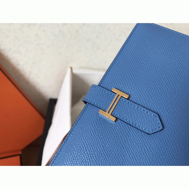 Blue Jean Epsom Replica Hermes Bearn Wallet
