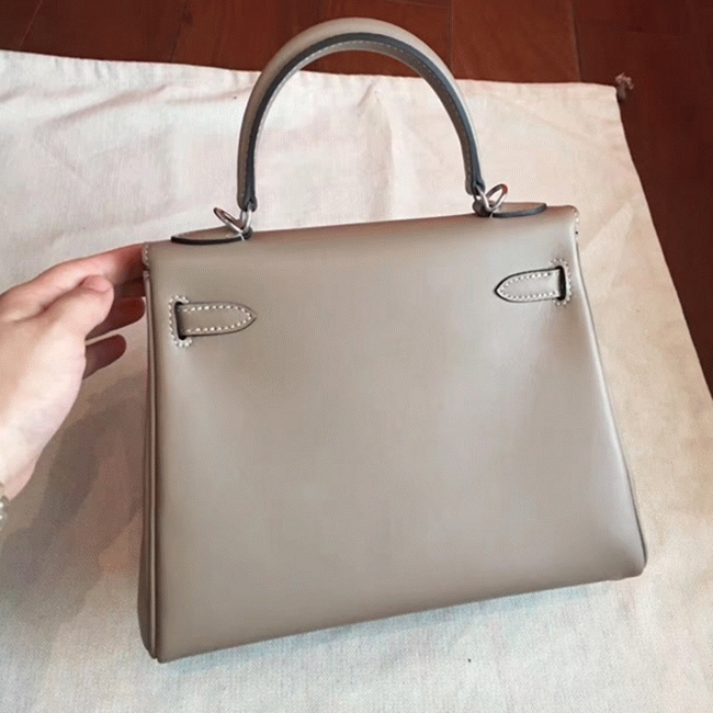 Grey Swift Knockoff Hermes Retourne Kelly 25cm Luxe Tote
