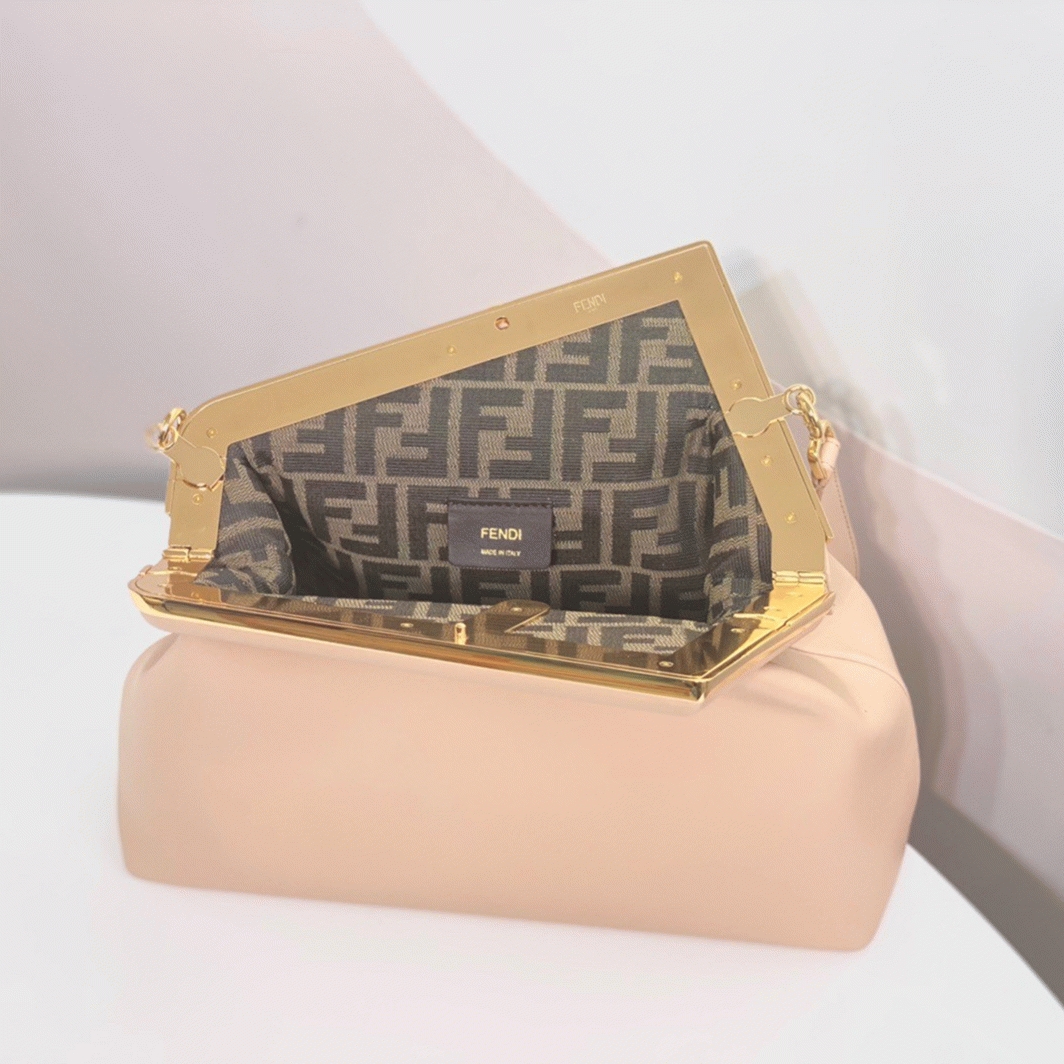 Top Quality Fake Fendi First Medium Bag In Powder Pink Nappa Leather