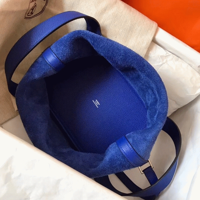 Electric blue knockoff Hermes Picotin Lock 22cm handbag