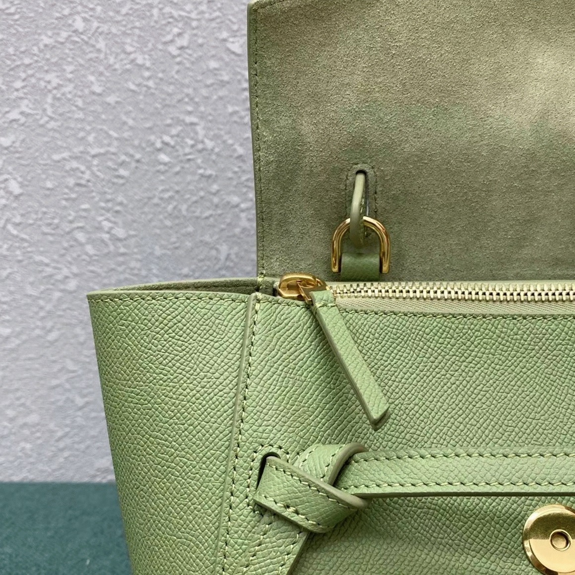 Celine Belt Nano Bag Fake in Sage