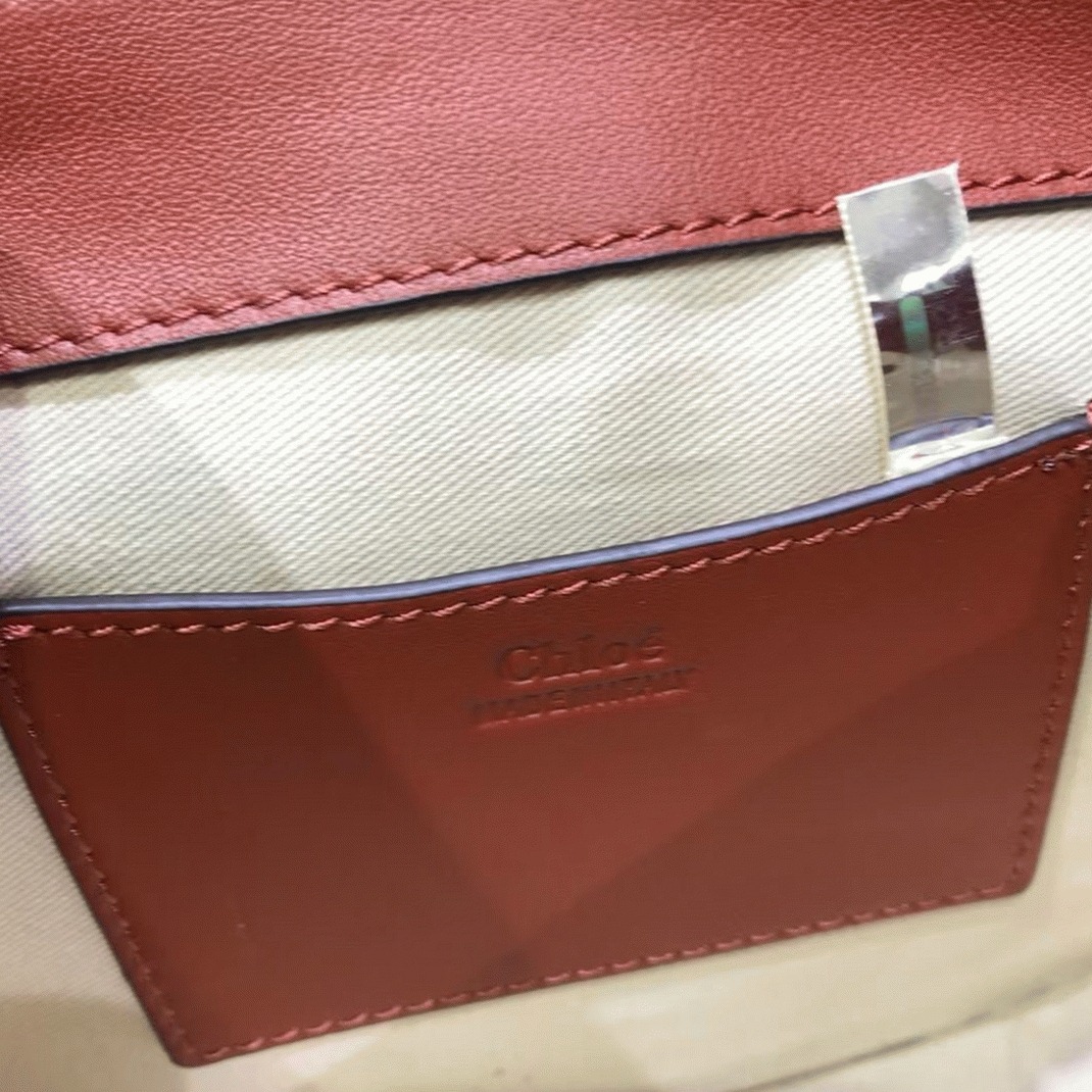 Top Quality Fake Chloe Small Tess Shoulder Bag In Caramel Calfskin