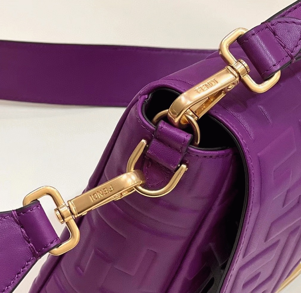 Top Quality Replica Fendi Large Baguette Bag In Purple FF