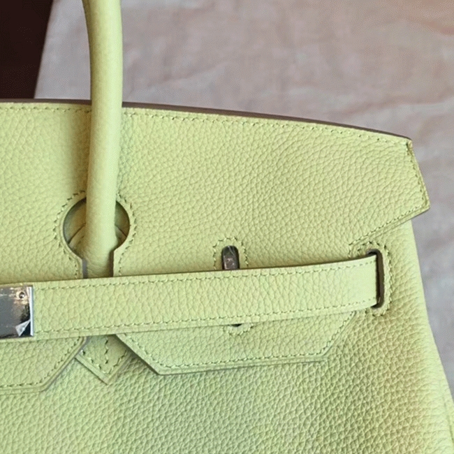 Curry Color Designer Imitation Hermes Birkin 35cm Bag