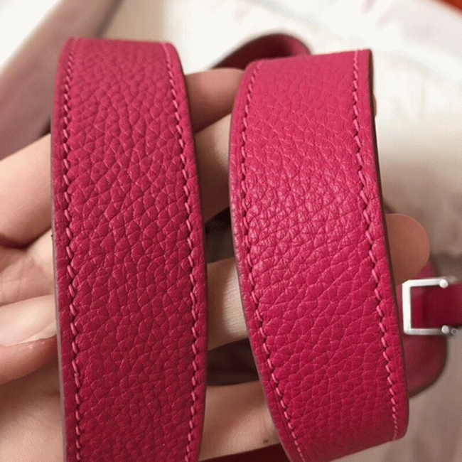 Peach knockoff Hermes Picotin Lock 18cm handbag