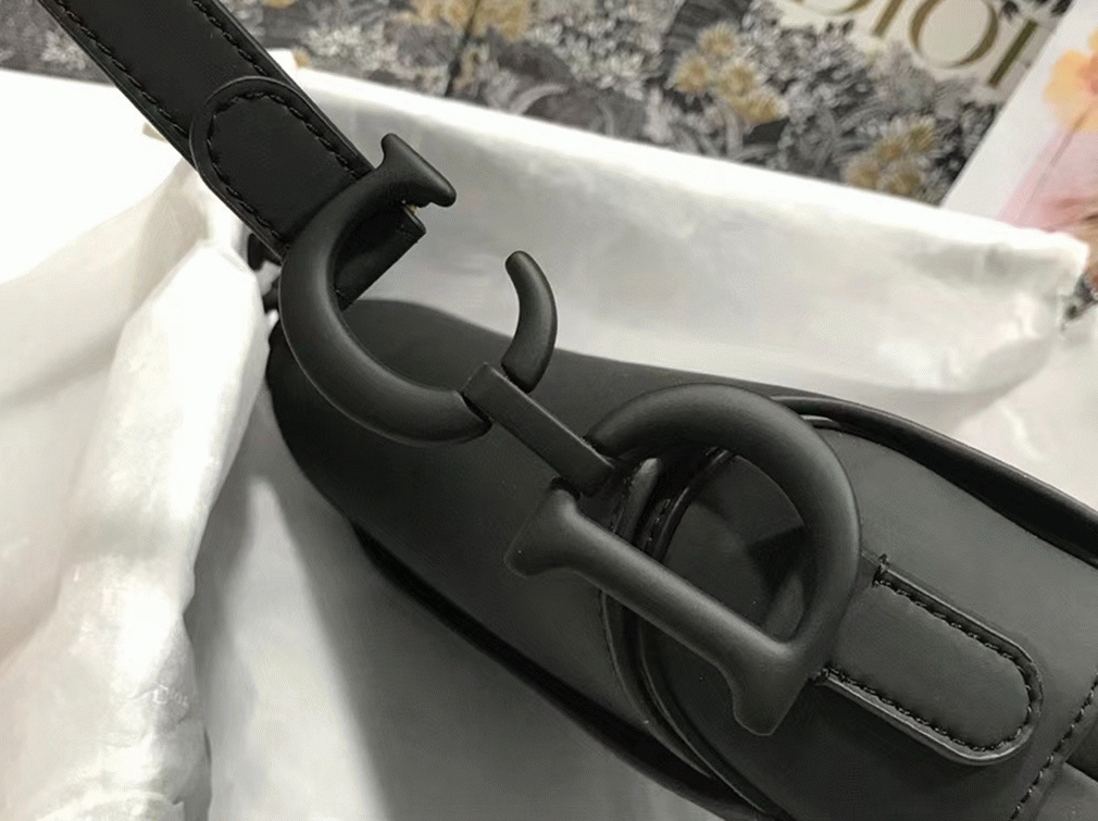 Dior Saddle Bag Faux in Black Ultramatte Calfskin