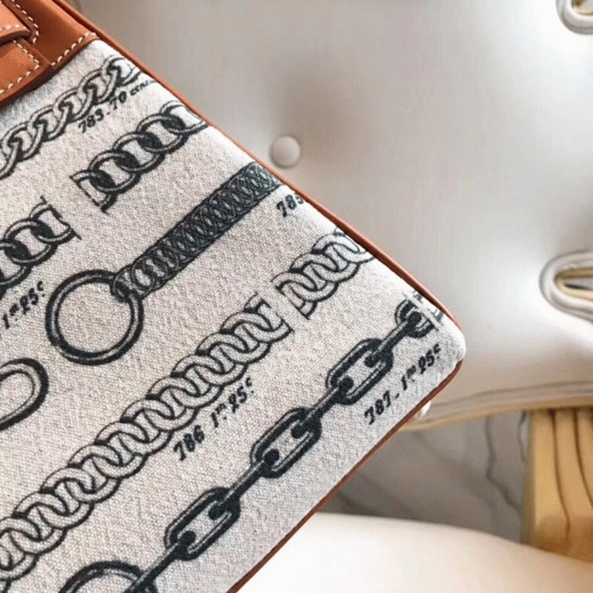 De Camp Dechainee Toile Replica Designer Hermes Kelly 28cm Limited Edition