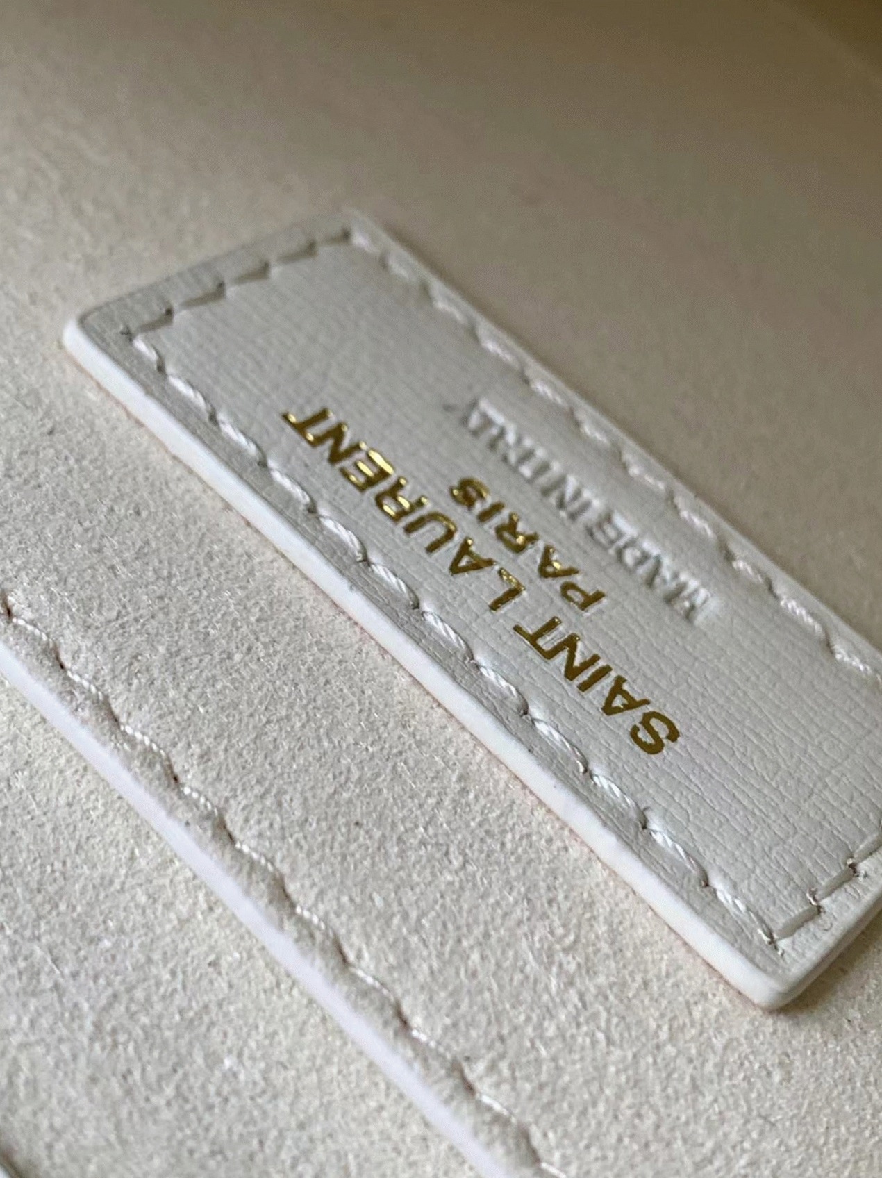 Knockoff Saint Laurent Sunset Medium Chain Bag White Calfskin