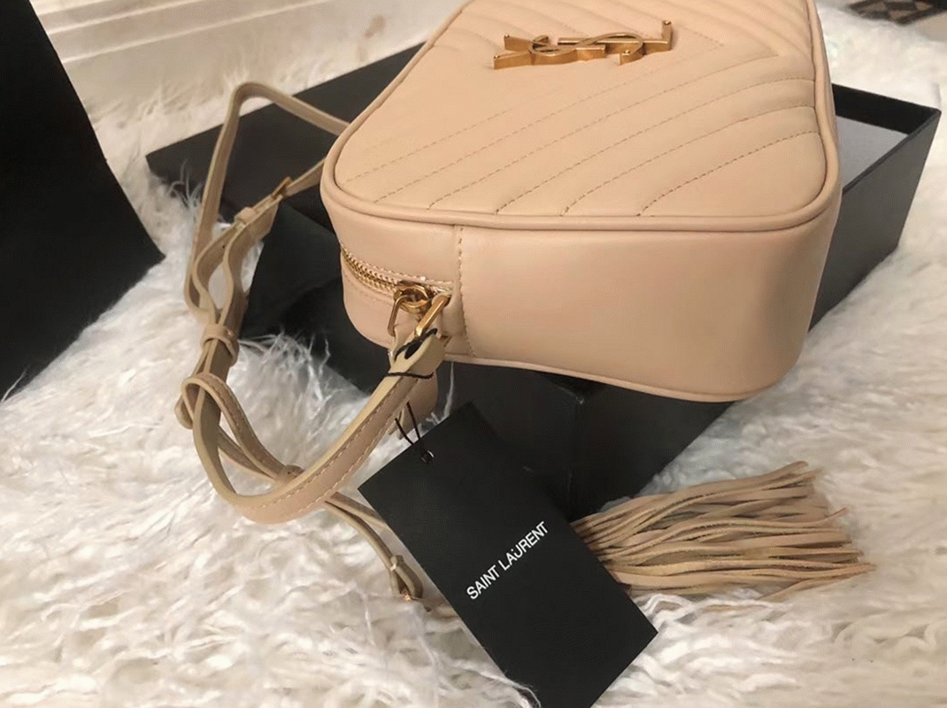 Fake Saint Laurent Lou Camera Bag Beige