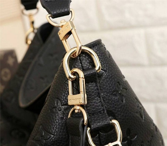 LV Monogram Empreinte Melie Hobo In Black
