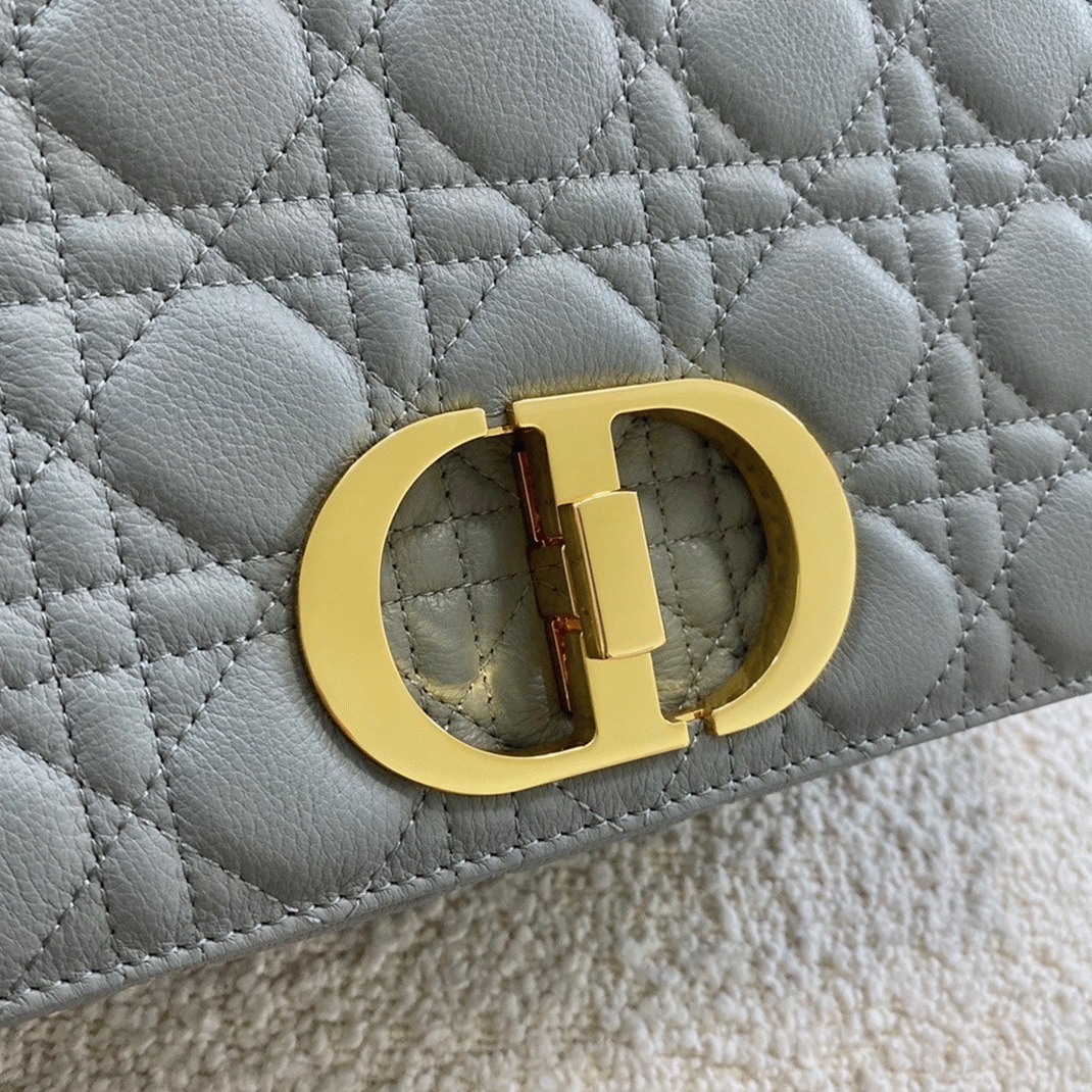 Dior Caro Large Bag Knockoff in Grey