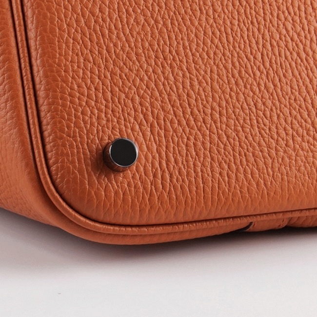 Orange knockoff Hermes Picotin Lock handbag