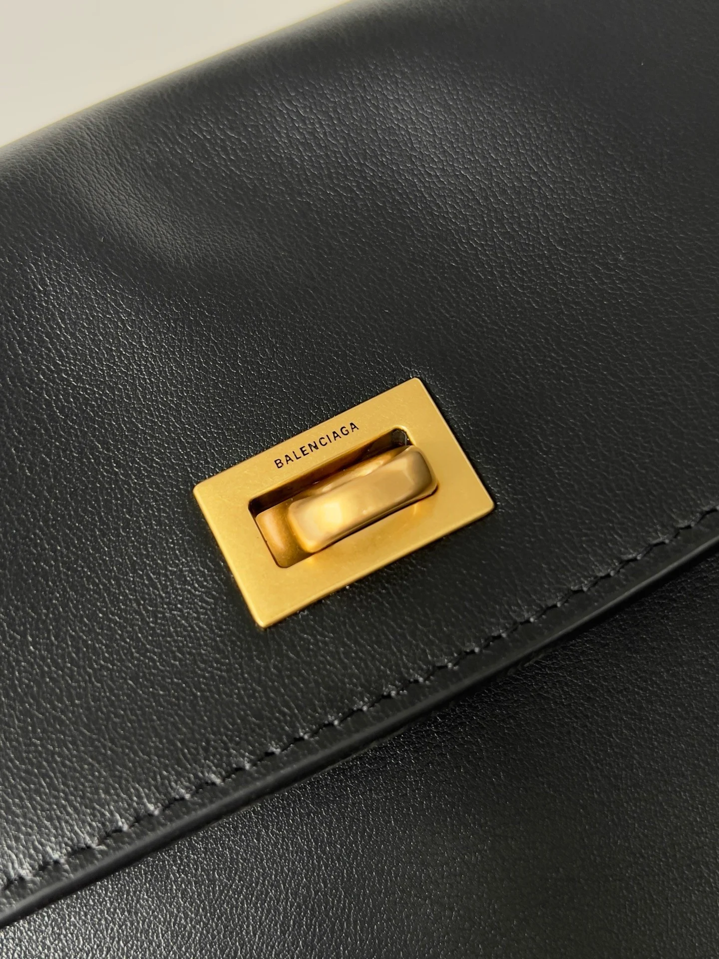 Knockoff Balenciaga Rodeo Large Bag Black Calfskin