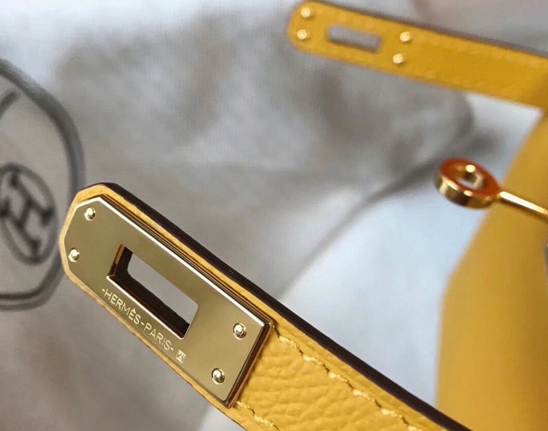 Hermes Kelly Mini II Bag Replica in Yellow