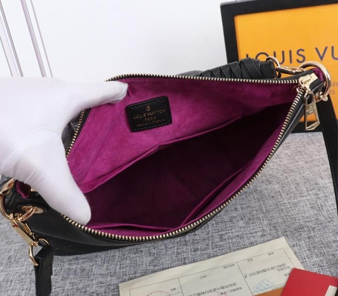 LV Monogram Empreinte Leather Maida Hobo In Black