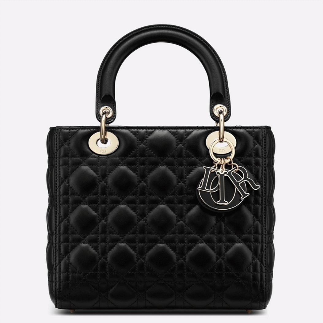 Dior Lady Dior Medium Bag Replica in Black