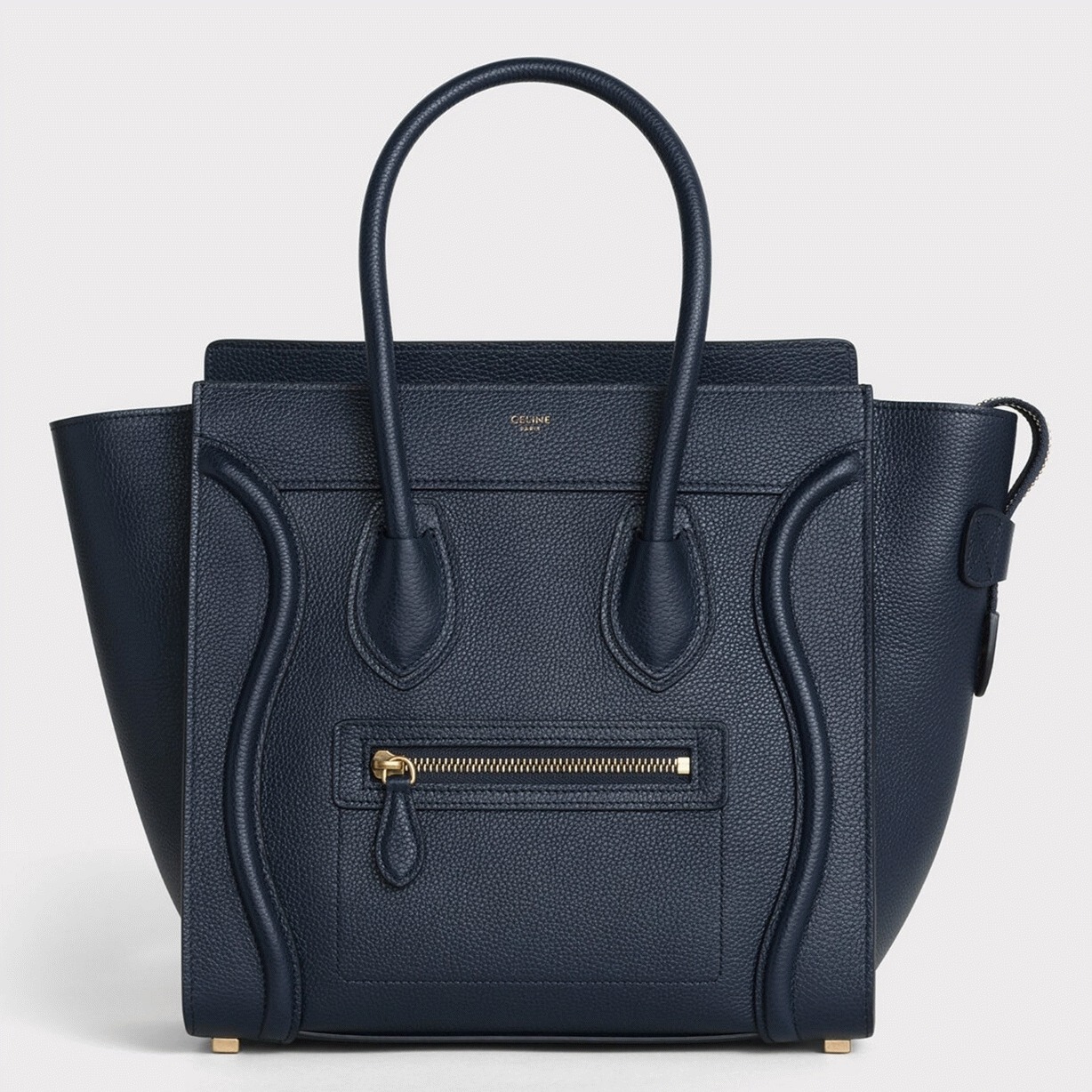 Celine Micro Luggage Tote Bag Imitation in Navy Blue