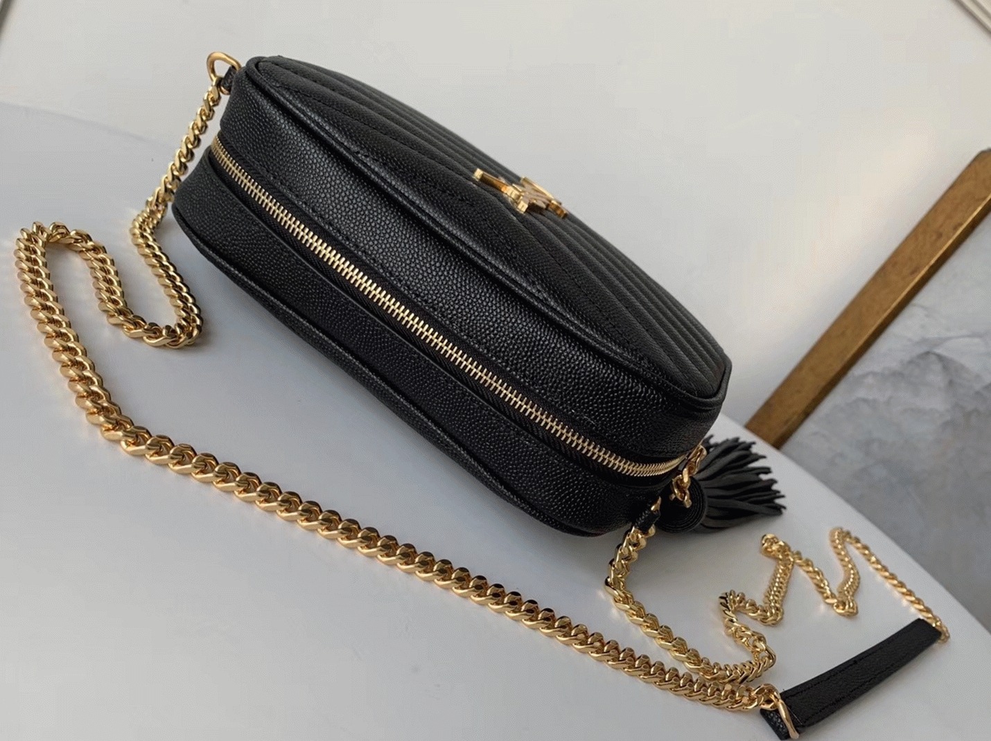 Replica Saint Laurent Lou Mini Bag Black