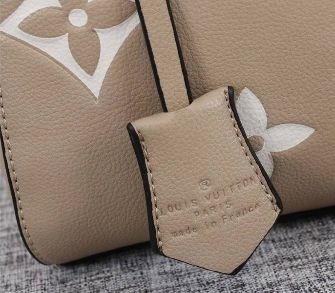 Louis Vuitton Monogram Empreinte Montaigne BB In Tourterelle Gray
