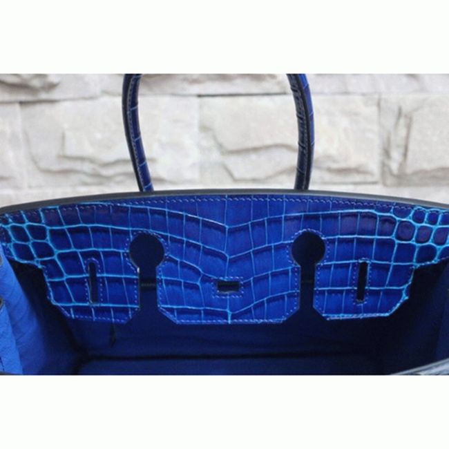 Electric Blue Hermes Birkin 30cm Top-Grade Replica Purse