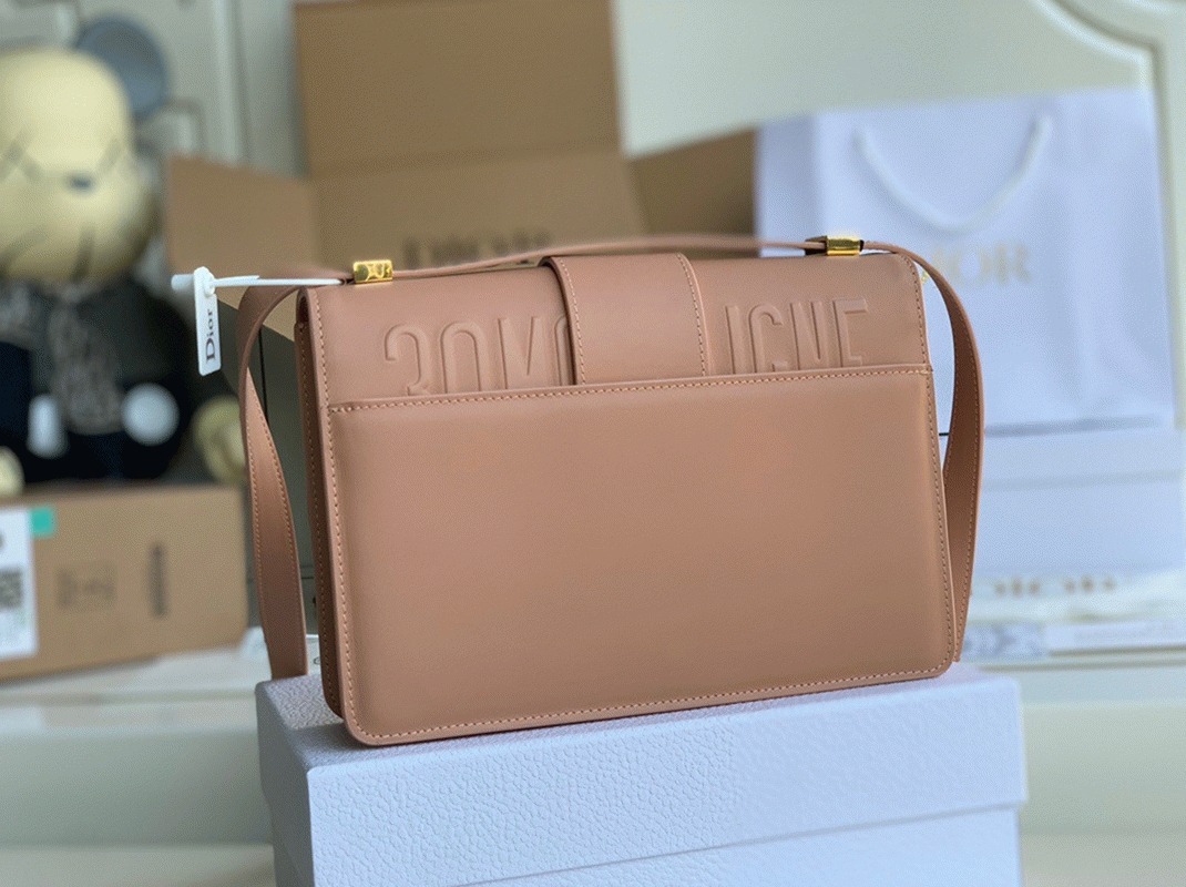 Dior 30 Montaigne Medium Bag Knockoff in Poudre Box Calfskin