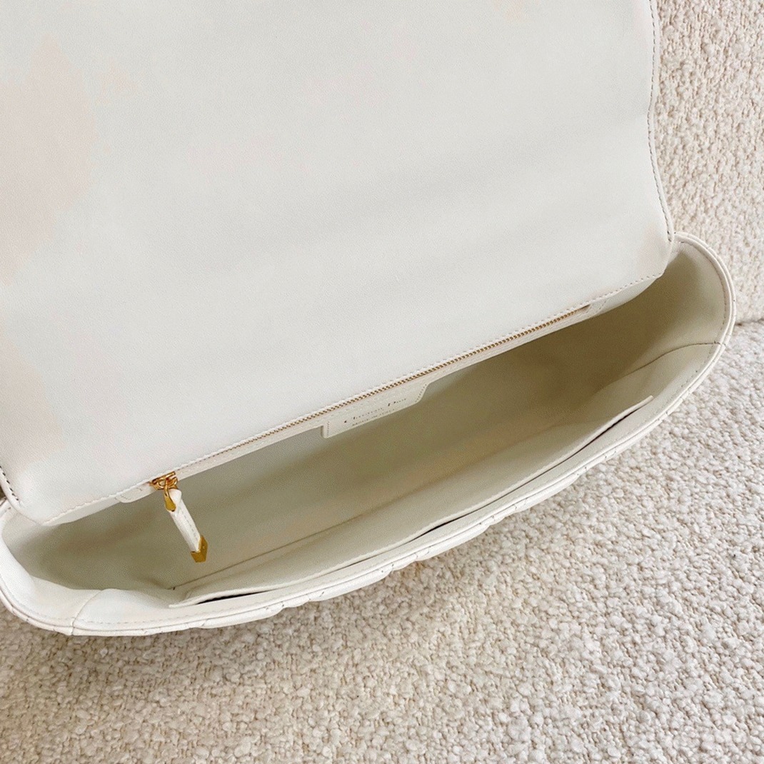 Dior Caro Large Bag Replica in White