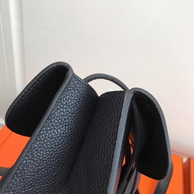 Black Replica Hermes Halzan Multi-Way Handbag