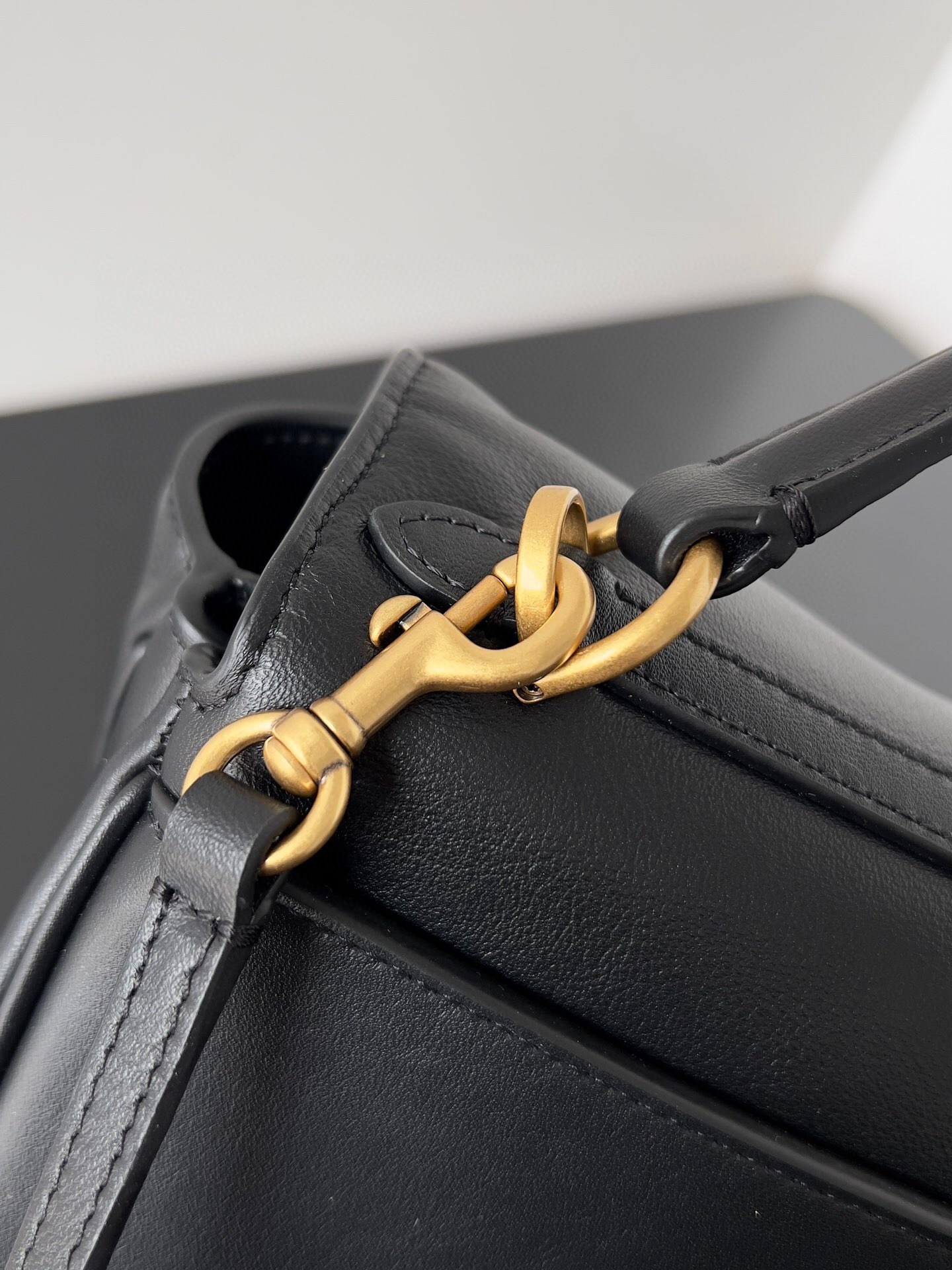 Knockoff Balenciaga Rodeo Mini Bag Black Calfskin