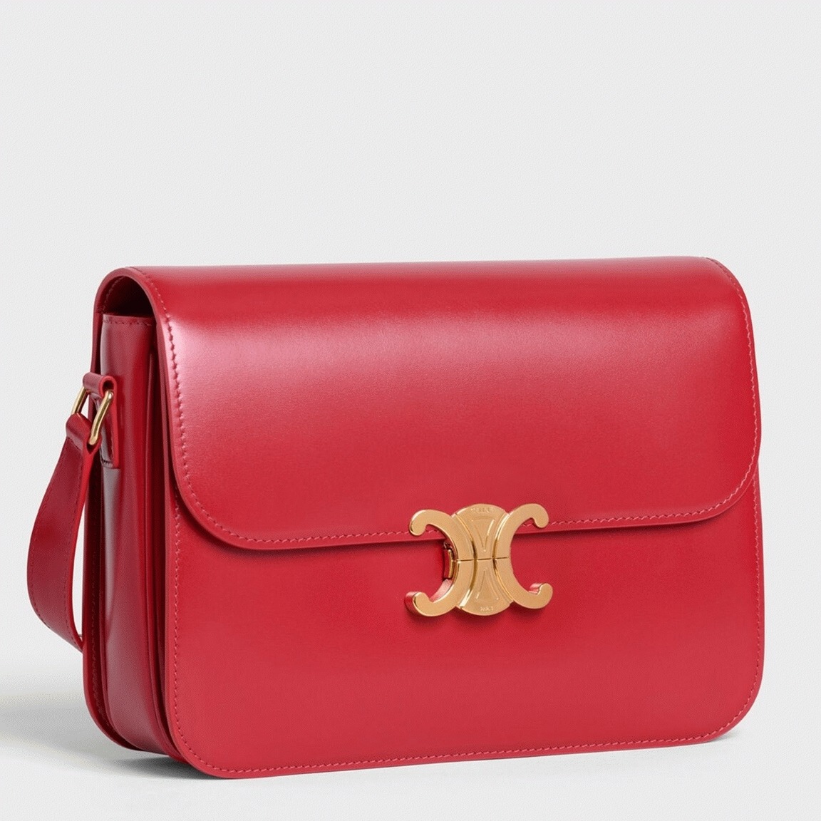 Top Quality Fake Celine Triomphe Large Bag In Red