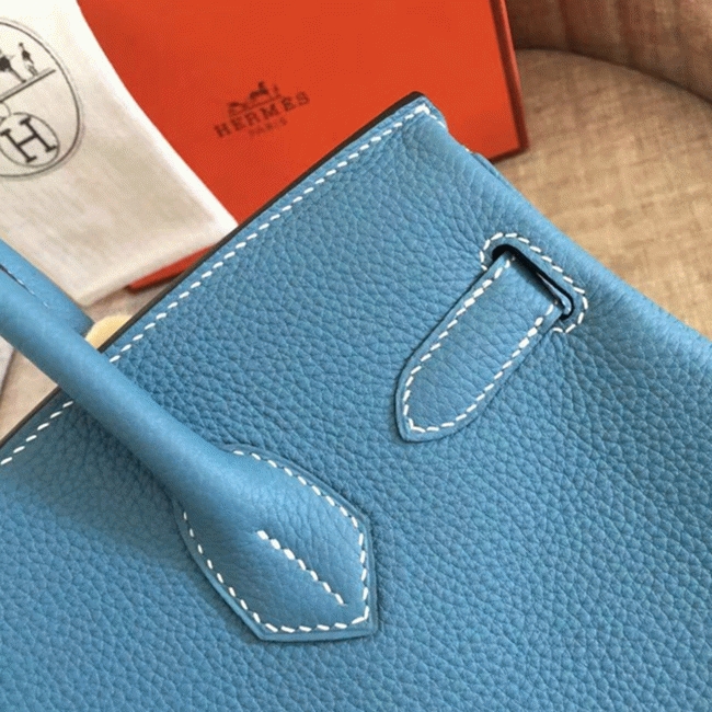 Blue Jean Replica Luxury Hermes Birkin 35cm Tote