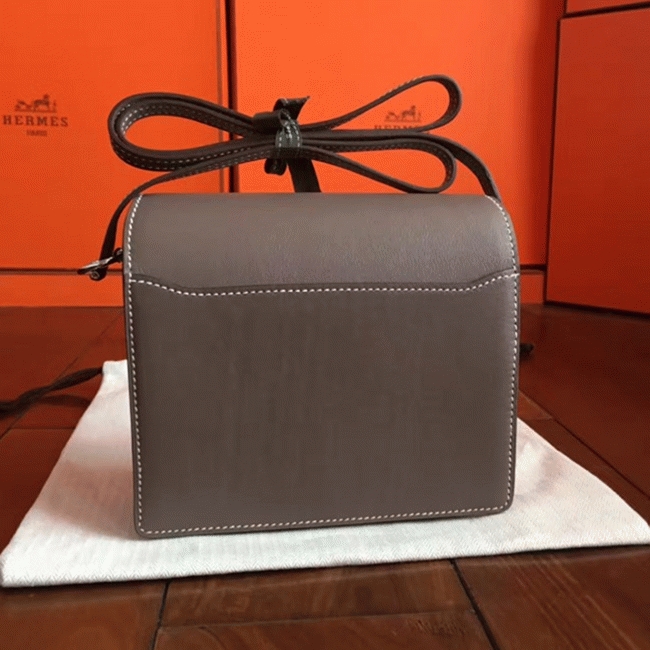 Etoupe knockoff Hermes Mini Sac Roulis handbag