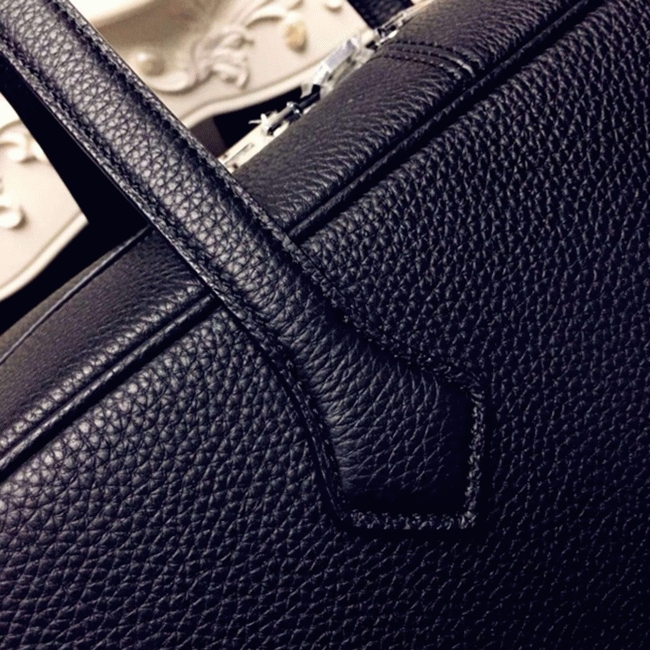 Black Designer Replica Hermes Victoria II 35cm Bag