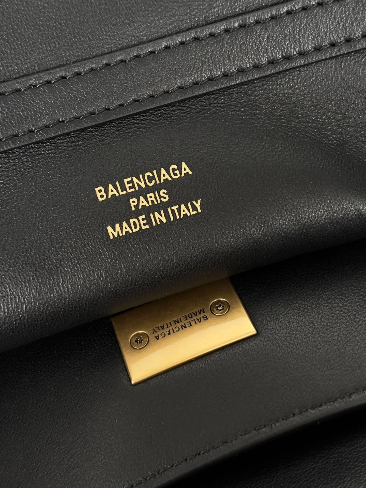 Knockoff Balenciaga Rodeo Large Bag Black Calfskin