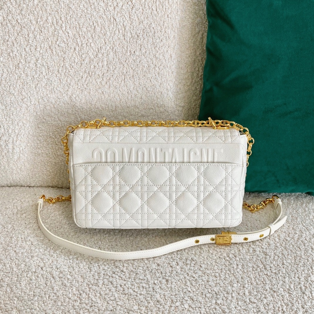 Dior Caro Medium Bag Replica in White