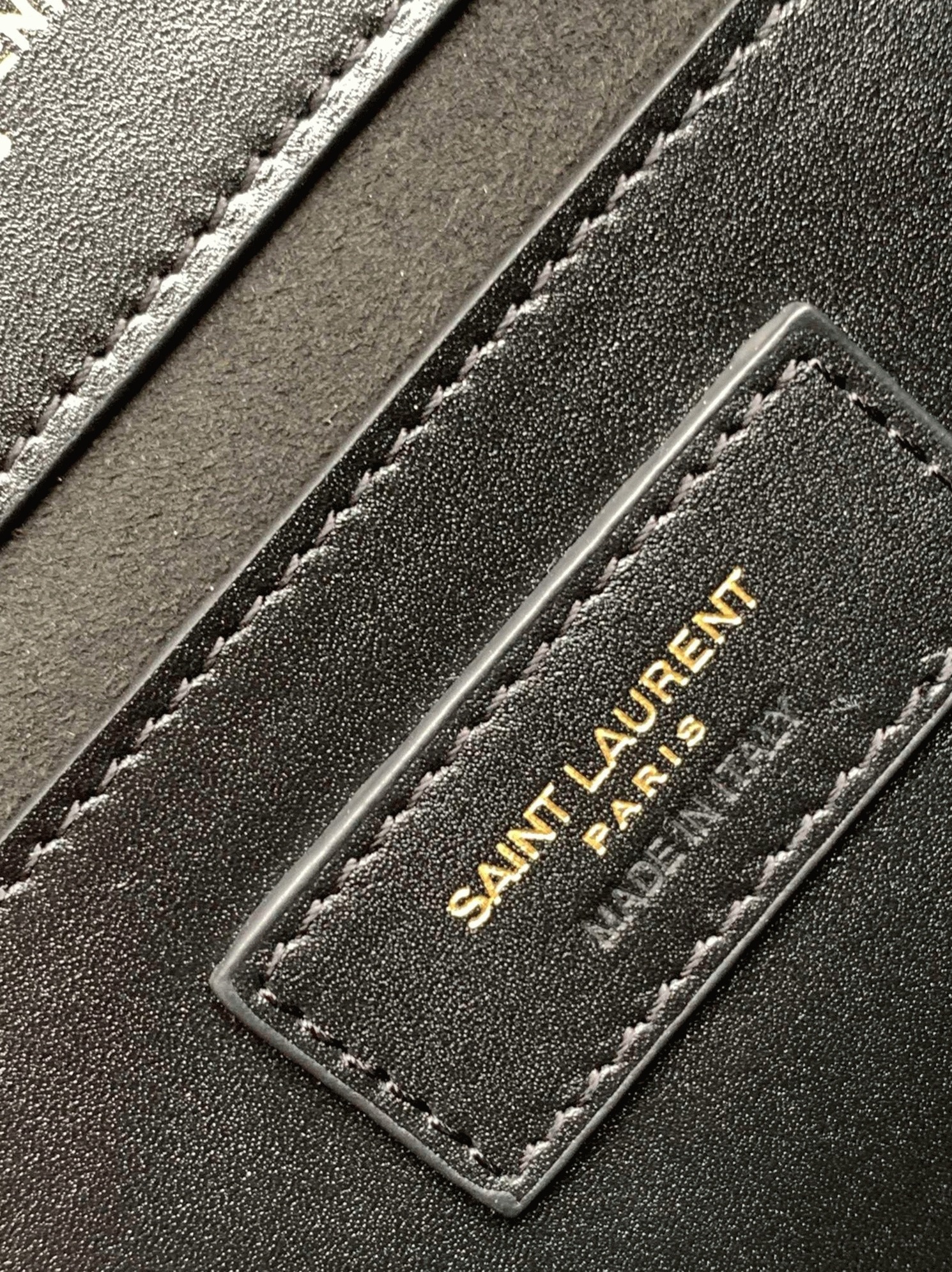 Fake Saint Laurent Kate Medium Tassel Bag Black Smooth Leather