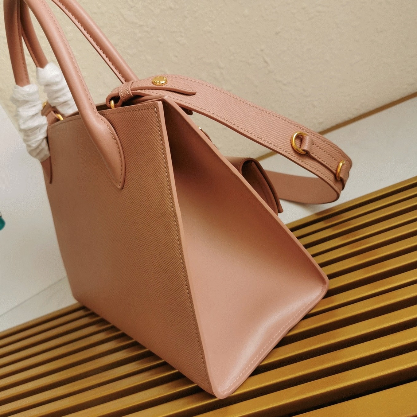 Prada Monochrome Medium Bag Best Replica in Nude
