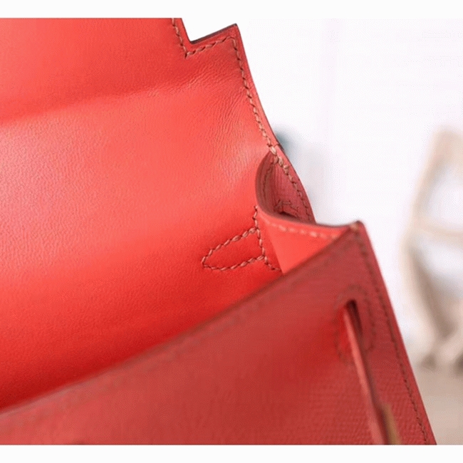 Flamingo Epsom Imitation Budget Hermes Kelly 20cm Purse